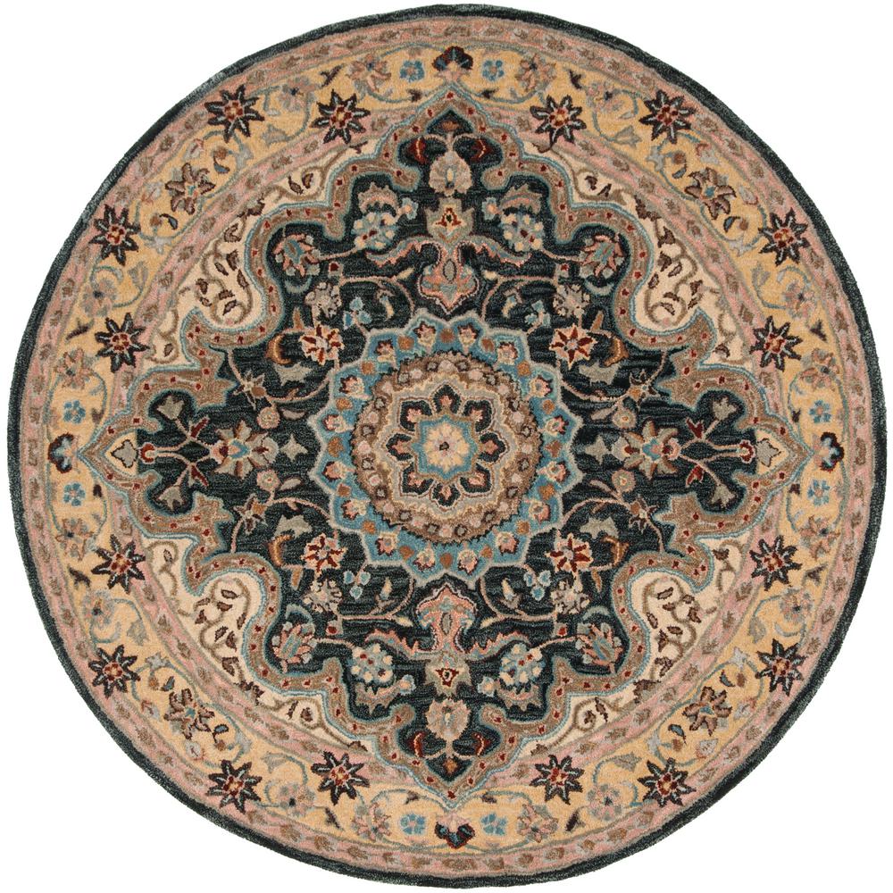 Safavieh Heritage Multi/Burgundy 6 ft. x 6 ft. Round Area RugHG911A6R