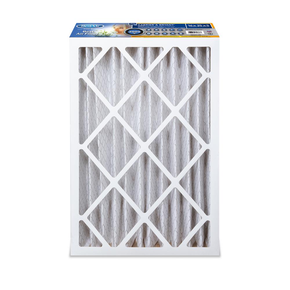 BestAir 16 x 25 x 5 Carrier/Bryant FPR 10 Air Cleaner FilterCB162513R