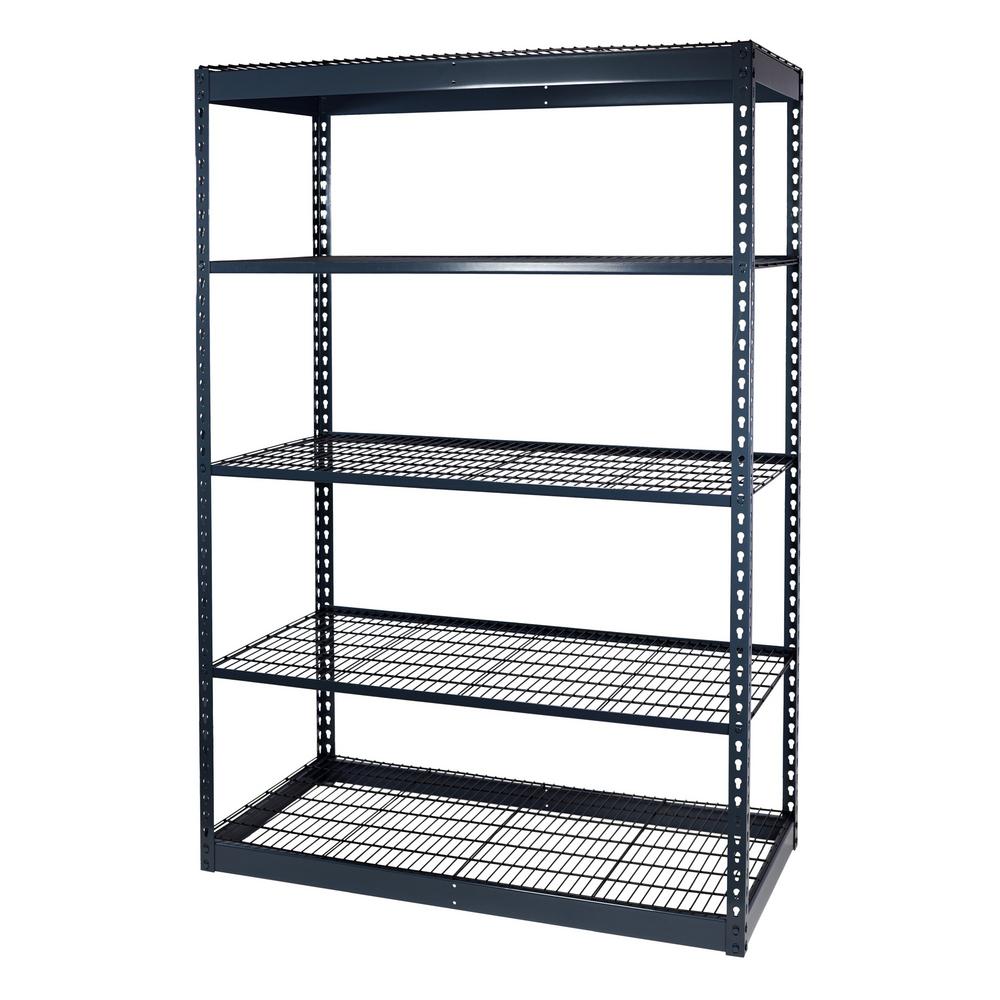 Storage Concepts 84 in. H x 48 in. W x 12 in. D 5Shelf Steel Boltless