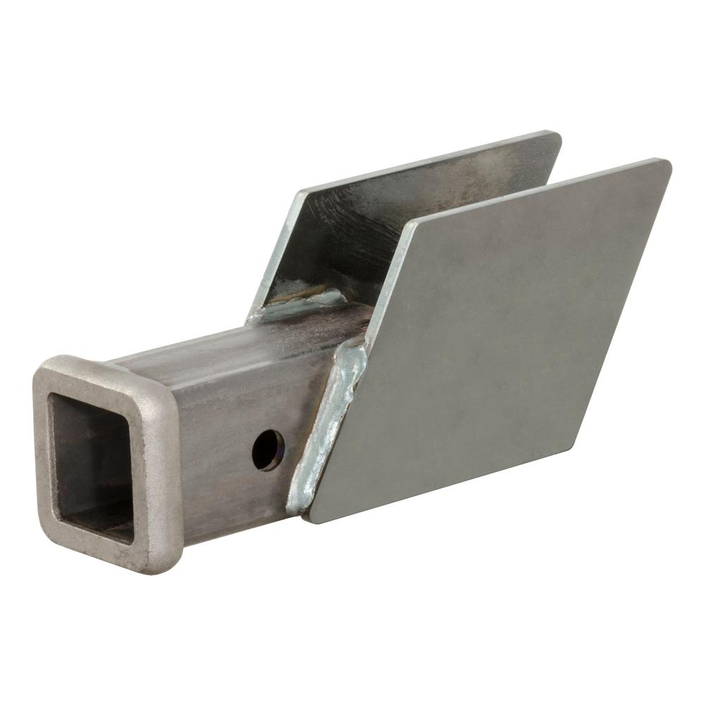 CURT Raw Steel Weld-On Hitch Box (2" Receiver, 5,000 lbs. GTW)-49717