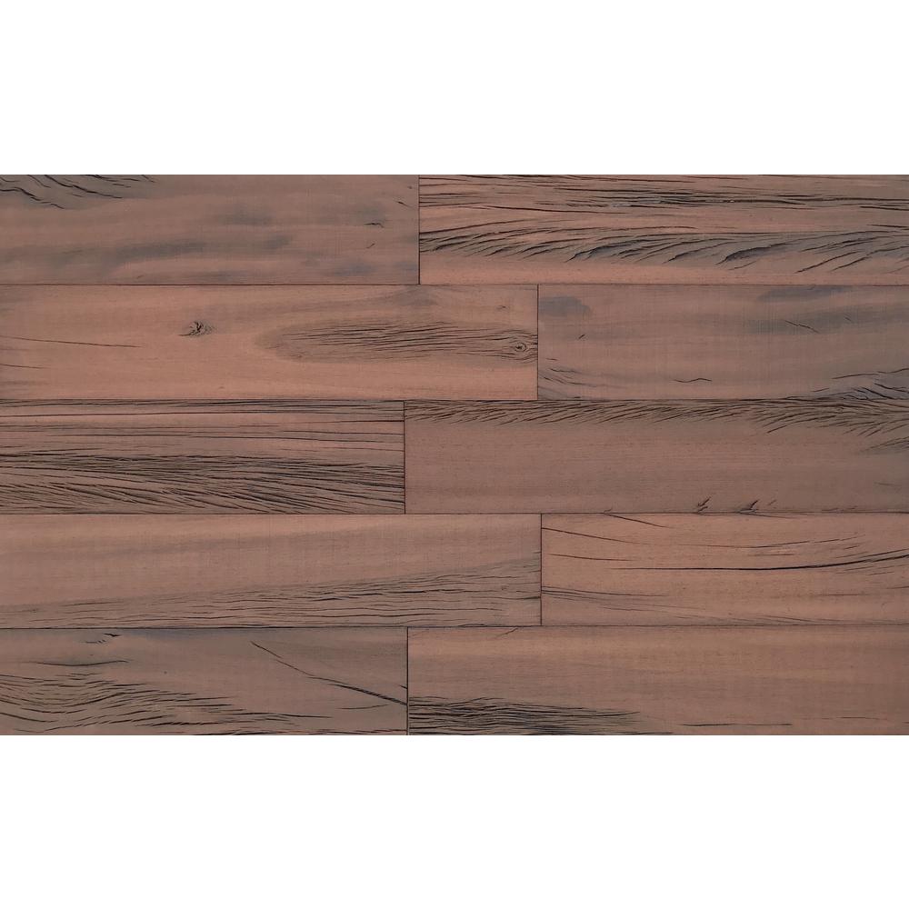 3D Holey Wood 50 in. 1/4 in. x 4 in. x 24 in. Reclaimed Wood Decorative
