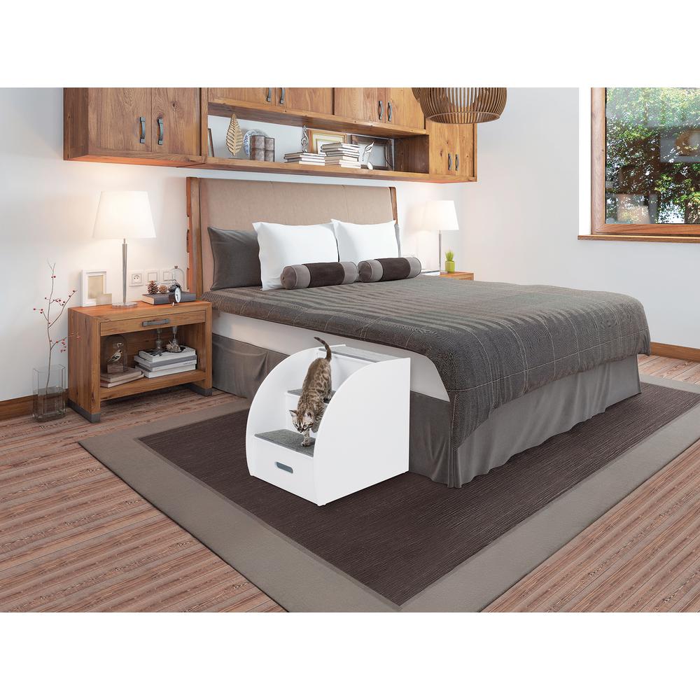 Trixie White 3 Step Wooden Pet Stairs Trixie White 3 Step Wooden Pet Stairs