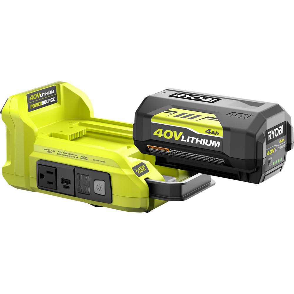 RYOBI 300Watt 40V Battery Powered Inverter Generator eBay