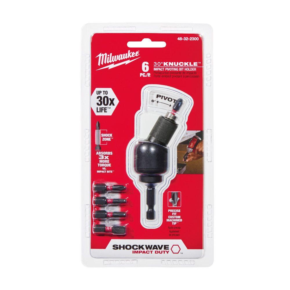 MILWAUKEE Socket Adapter (6 Piece) Impact Duty 30 Degree Knuckle Bit