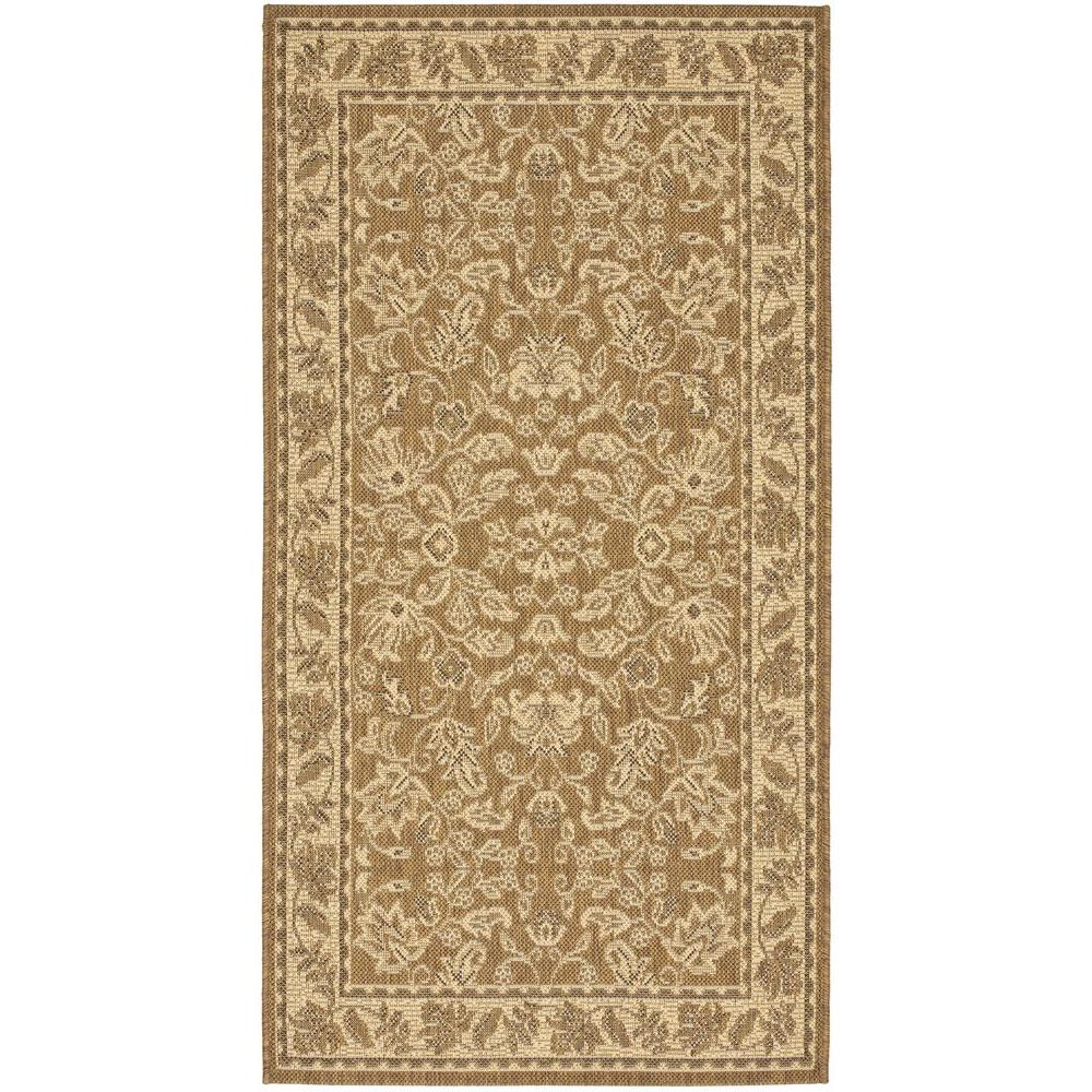 Safavieh Courtyard Gold/Cream 2 ft. 7 in. x 5 ft. Indoor/Outdoor Area ...