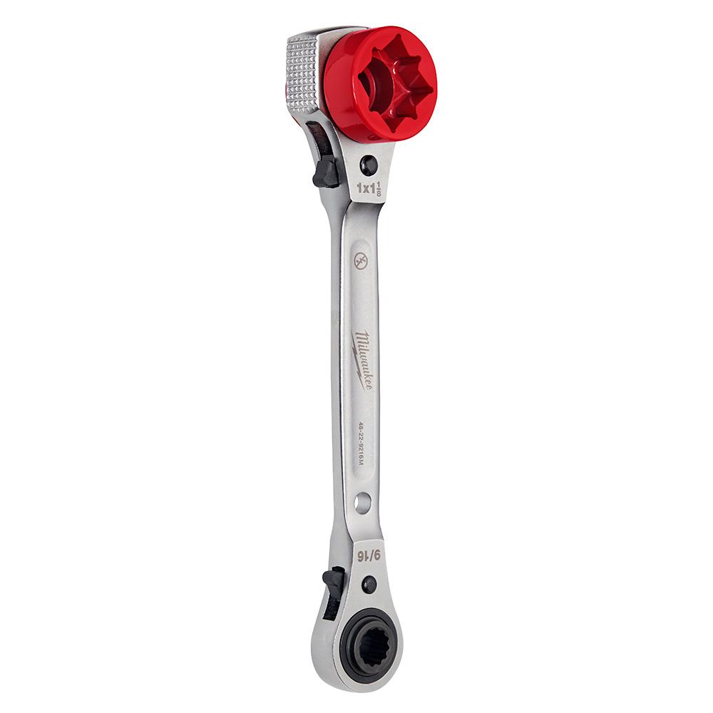 Milwaukee Lineman's 5 in1 Ratcheting Wrench with Milled Strike Face48