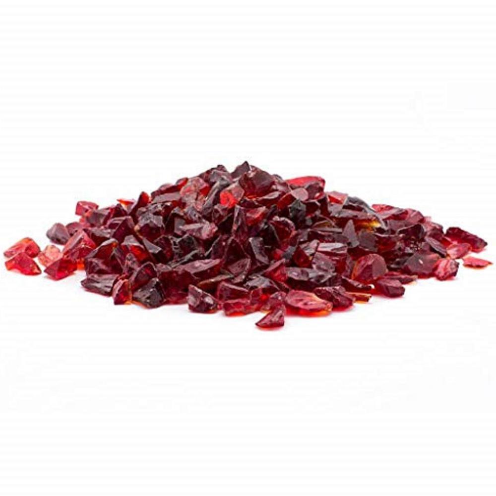 Margo Garden Products 1/4 in. 25 lb. Red Landscape Fire Glass-DFG25