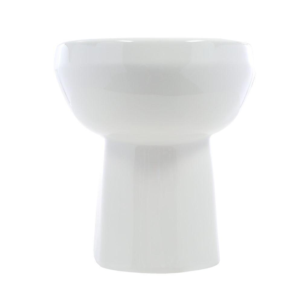 American Standard 3708.216.020 H2Option Siphonic Dual Flush Round Front Toilet Bowl White Bowl Only