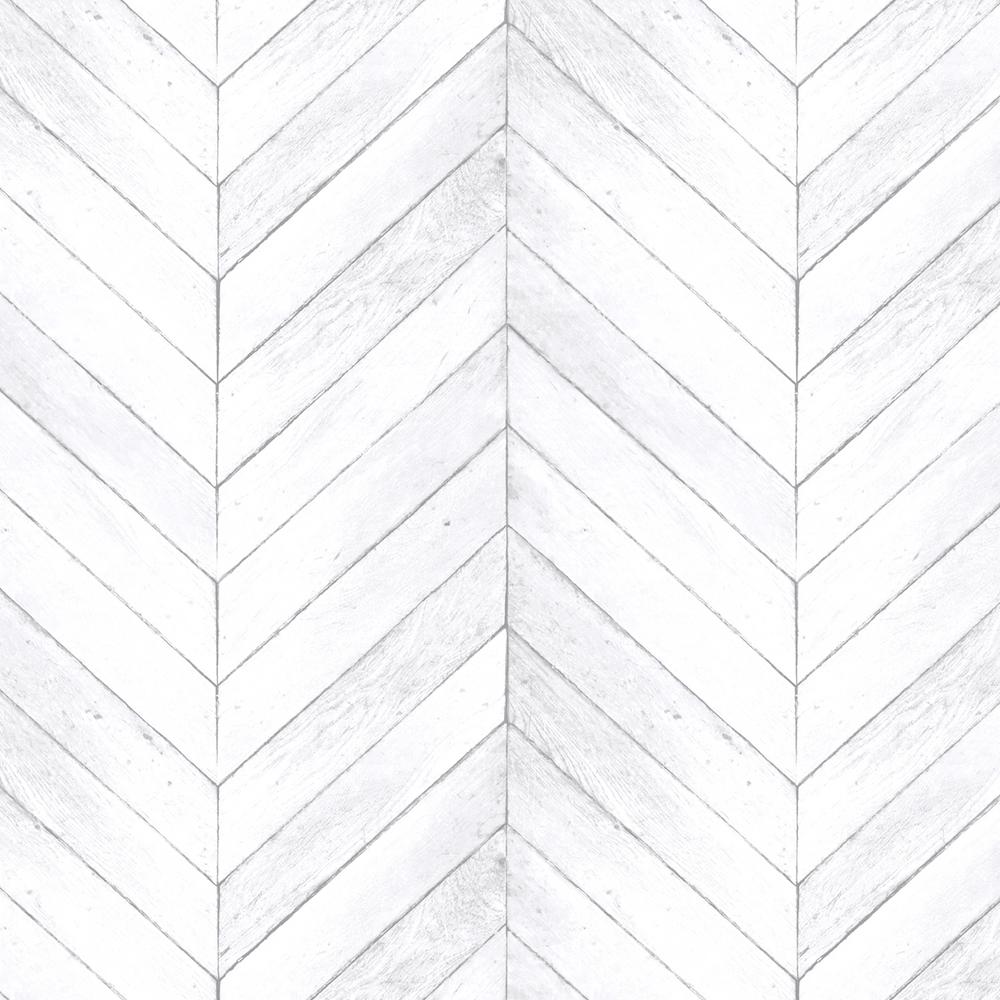 Patton Grey and White Faux Chevron Wood WallpaperG68001 The Home Depot