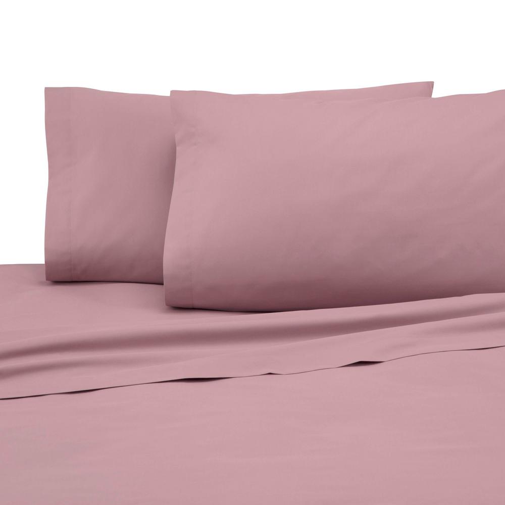 Martex 225 Thread Count Dusty Rose Cotton King Sheet Set Martex 225 Thread Count Dusty Rose Cotton King Sheet Set