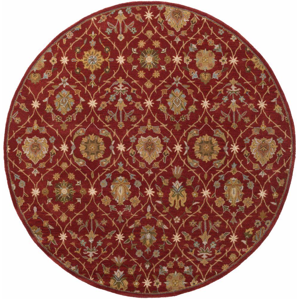 Home Decorators Collection Masterpiece Red 3 ft. 6 in. Round Area Rug