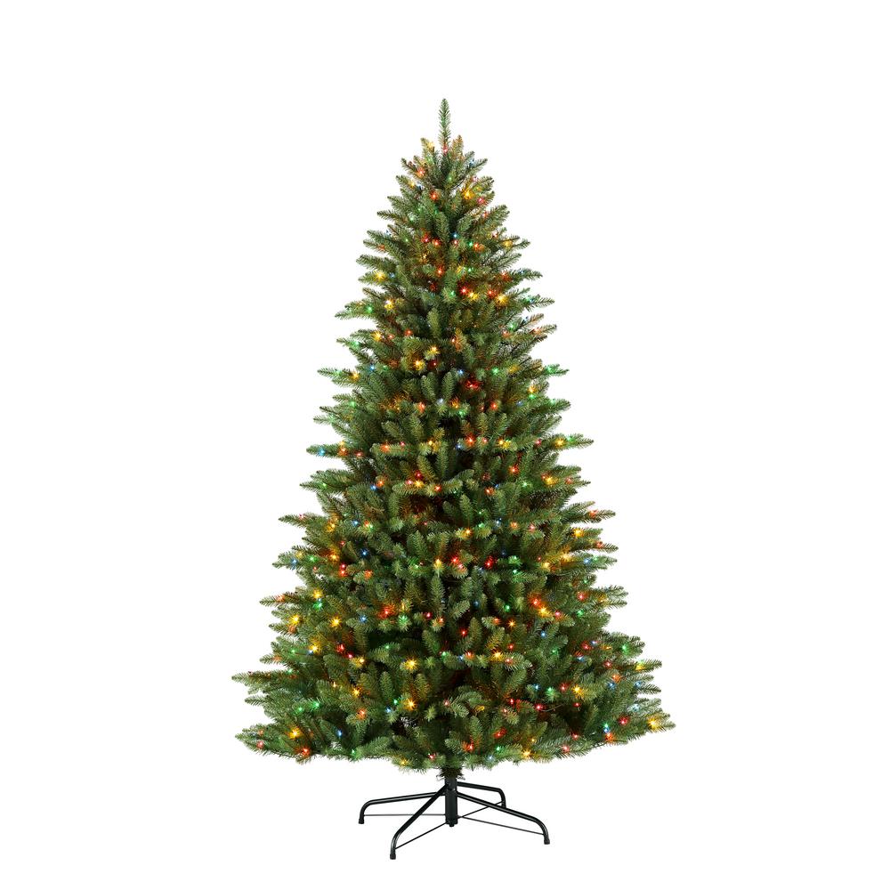 Puleo International 75 Ft Pre Lit Fraser Fir Artificial Christmas Tree With 750 Clearmulti