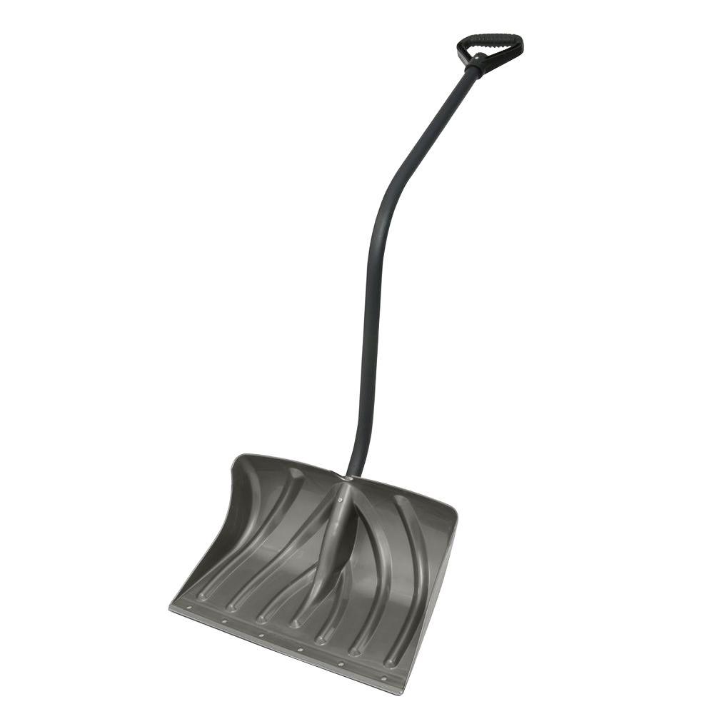 Suncast 18 in. Bent Handle Snow ShovelSC385044D The Home Depot