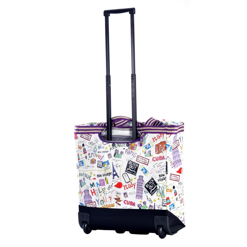 cosmopolitan rolling shopper tote