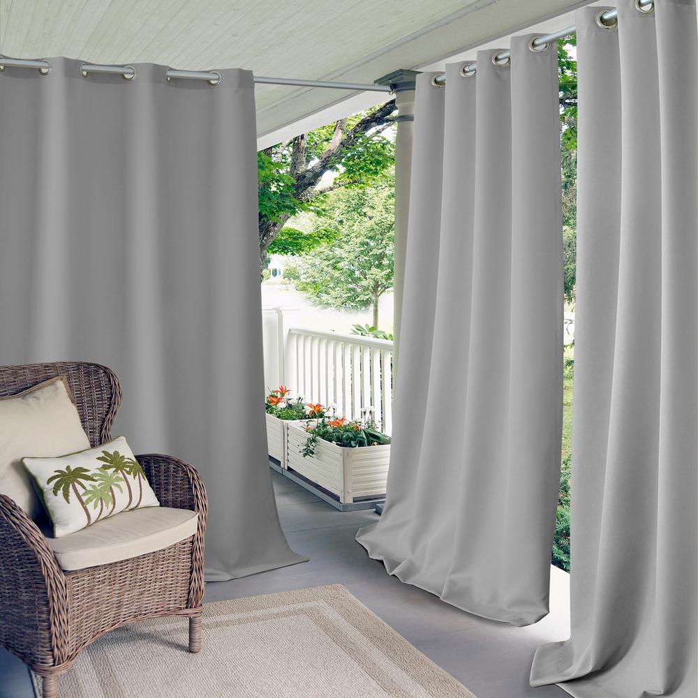 Elrene Connor Solid Indoor Outdoor Window Curtain 20865gry The Window Curtain