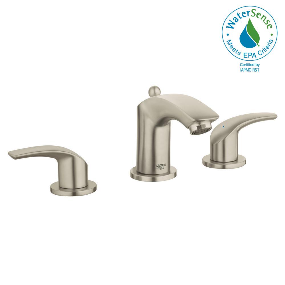 Grohe Eurosmart 8 In Widespread 2 Handle 1 2 Gpm Bathroom Faucet