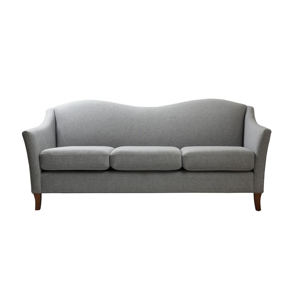 Jennifer Taylor Julian Light Grey Recessed Arm Sofa 2513 3 962 The Jennifer Taylor Julian Light Grey Recessed Arm Sofa