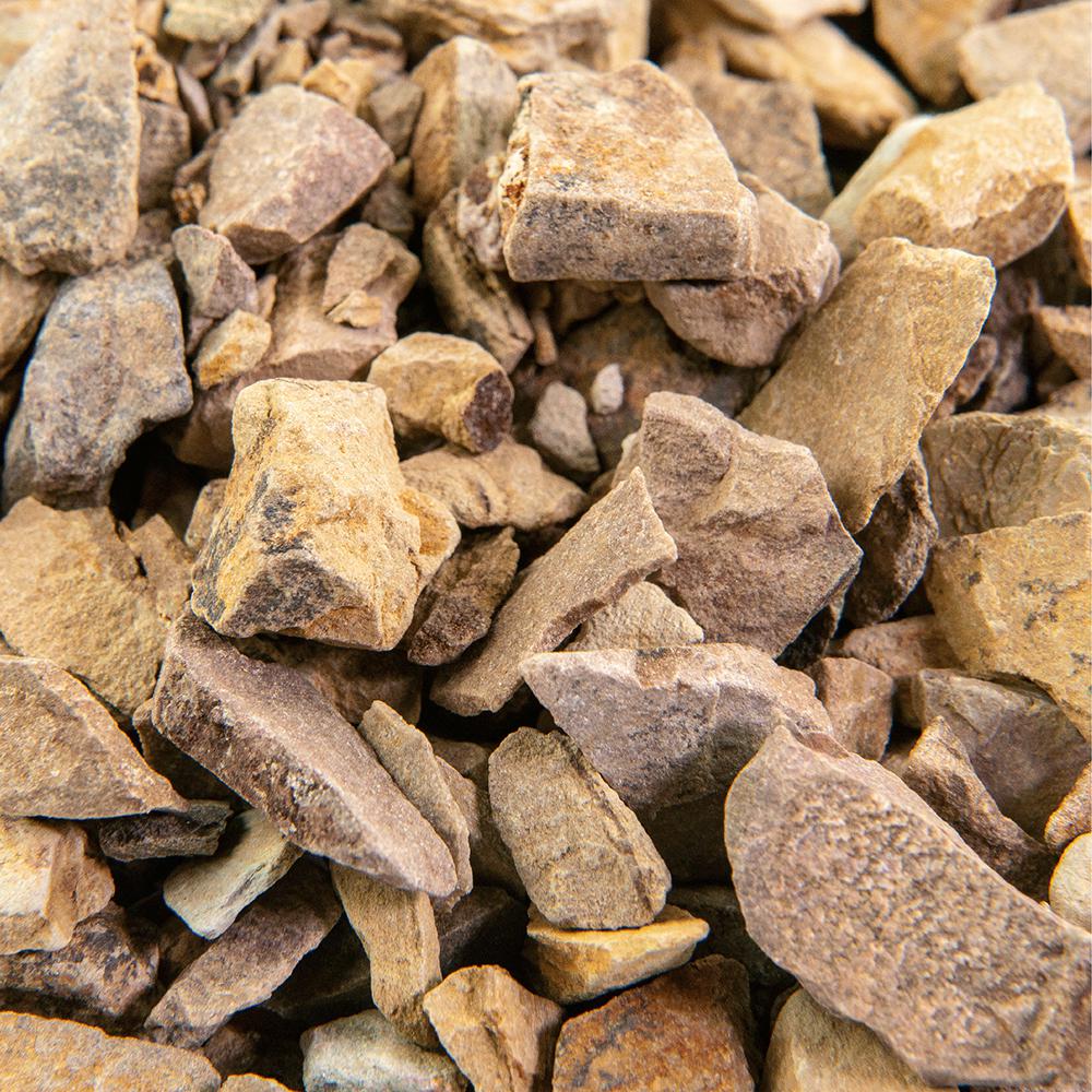 bags of crushed stone