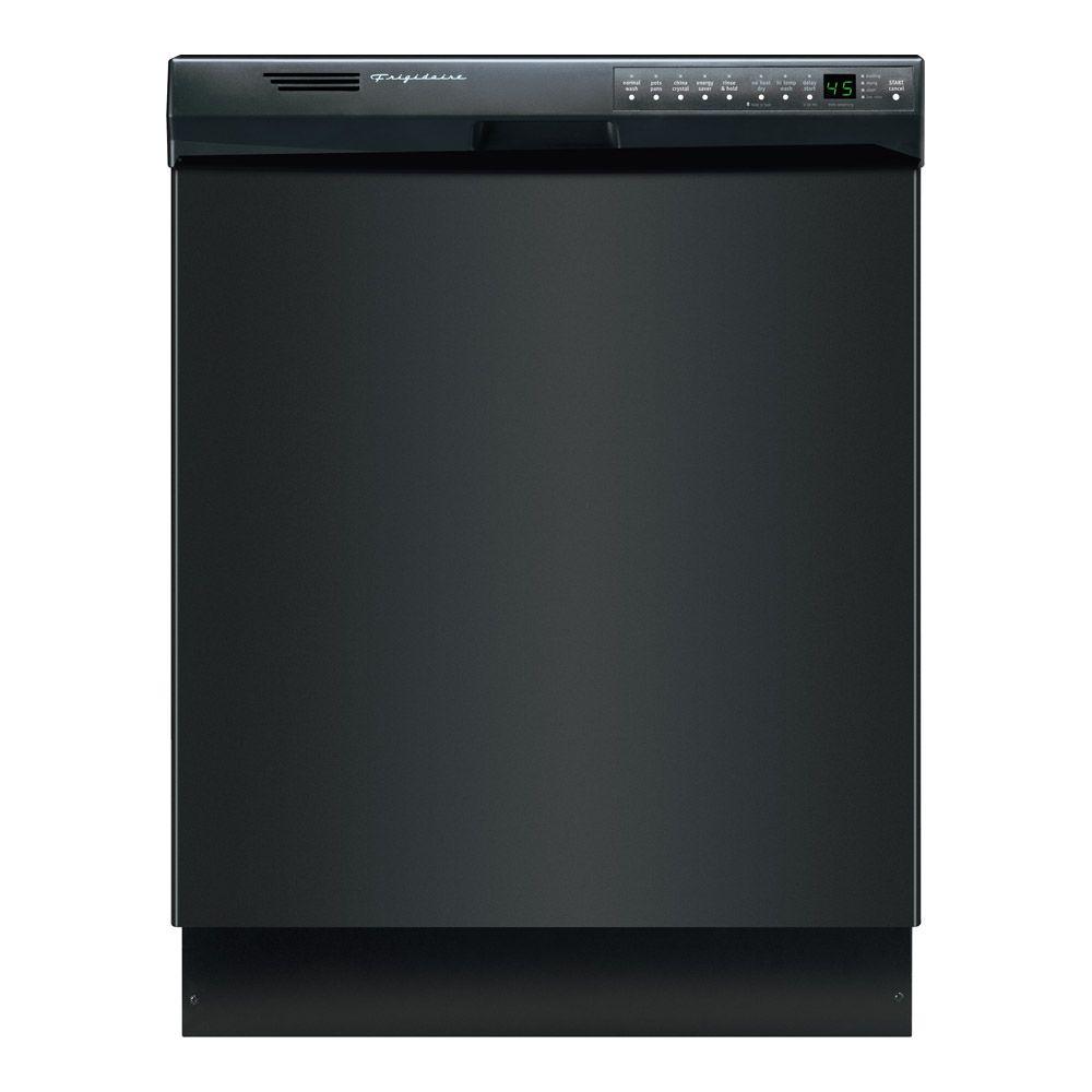 Frigidaire Front Control Dishwasher in Black with Stainless Steel Tub ...