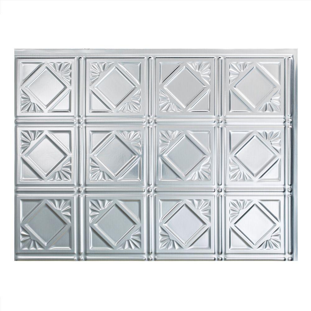 6 x 6 Sample Fasade Easy Installation Traditional 1 Matte White Backsplash Panel for Kitchen and Bathrooms