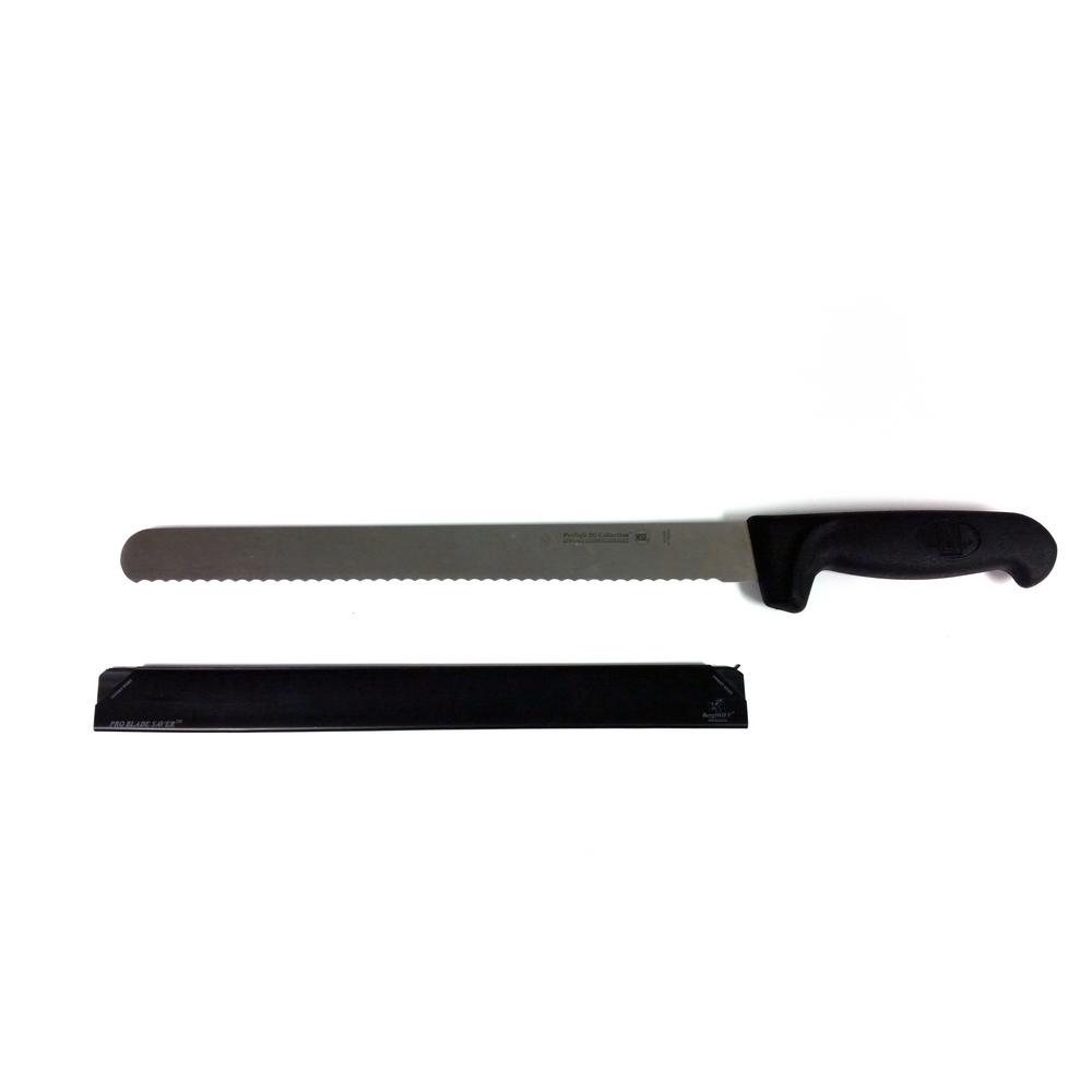 BergHOFF 12 in. Scalloped Stainless Steel Soft Grip Slicer