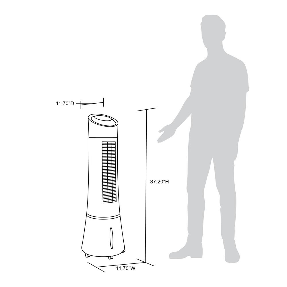 Luma Comfort 250 Cfm 3 Speed 2 In 1 Compact Design Evaporative