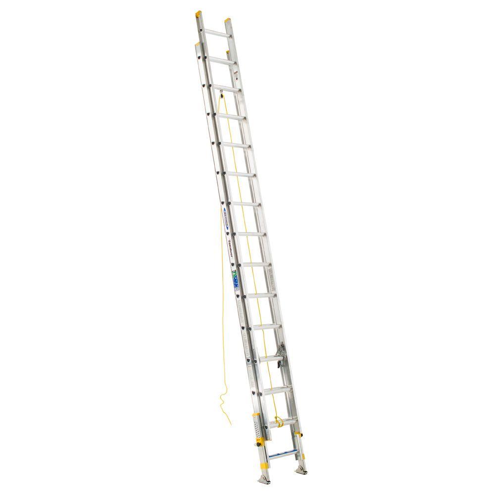 Werner 28 ft. Aluminum D-Rung Equalizer Extension Ladder with 250 lb. Load... by Werner