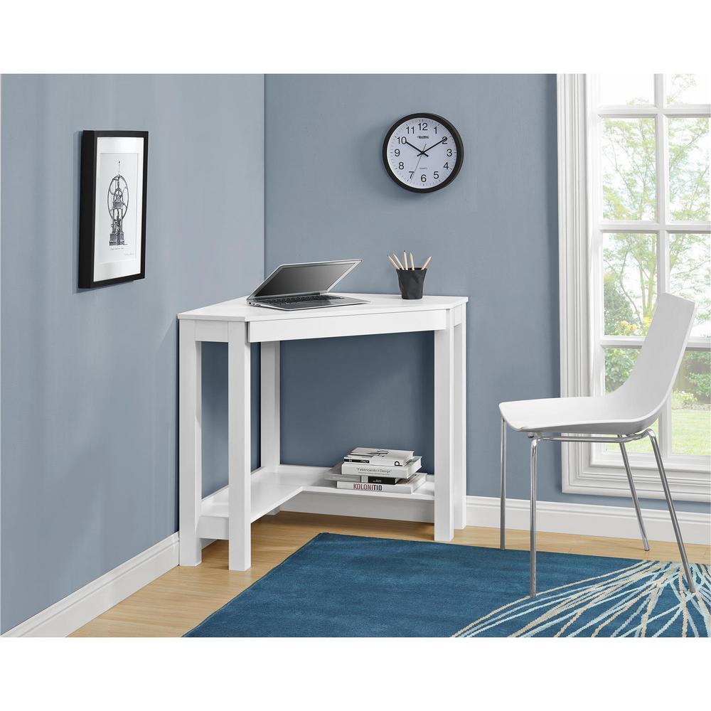 Ameriwood Nelson White Corner Desk Hd30076 The Home Depot