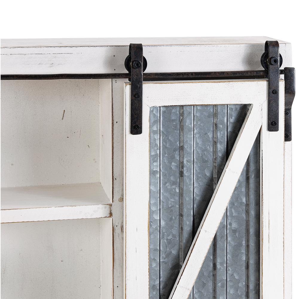 Firstime Co 34 In Wynne Distressed White Barn Door Firstime Co 34 In Wynne Distressed White Barn Door