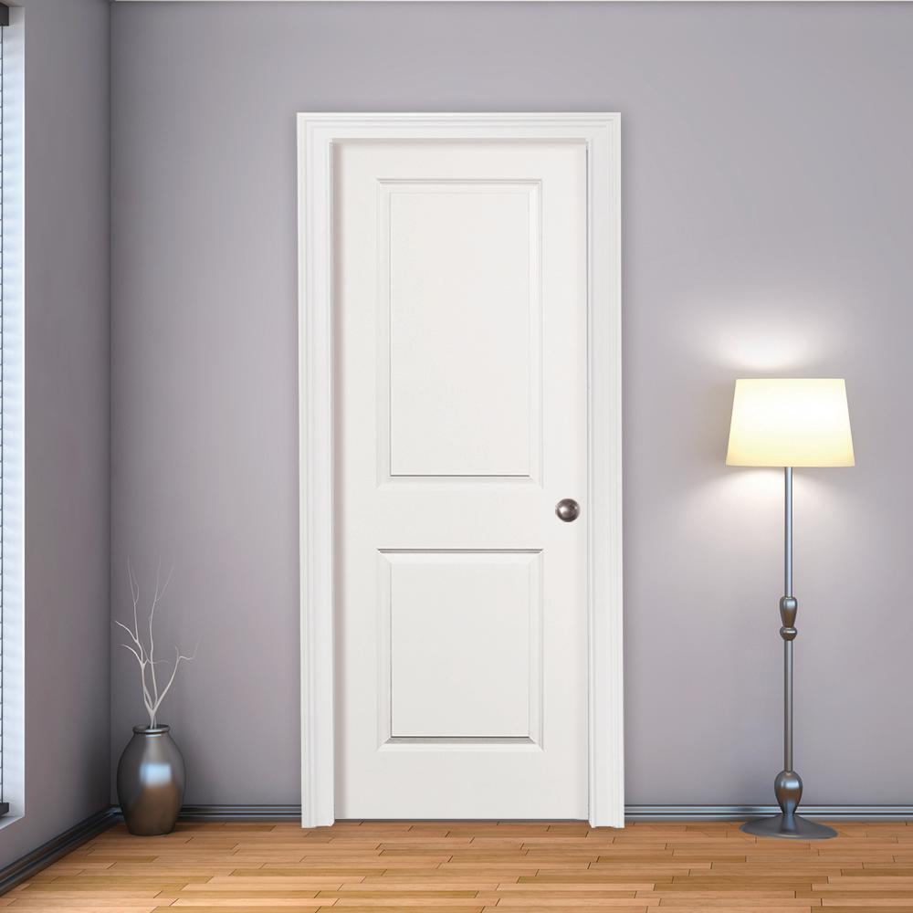 Steves Sons 36 In X 80 In 2 Panel Square Top Primed White