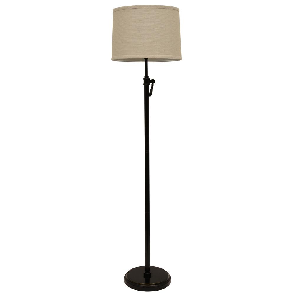 Decor Therapy Simple Adjust 64 5 In Oil Rubbed Bronze Floor Lamp Oil Rubbed Bronze Floor Lamp