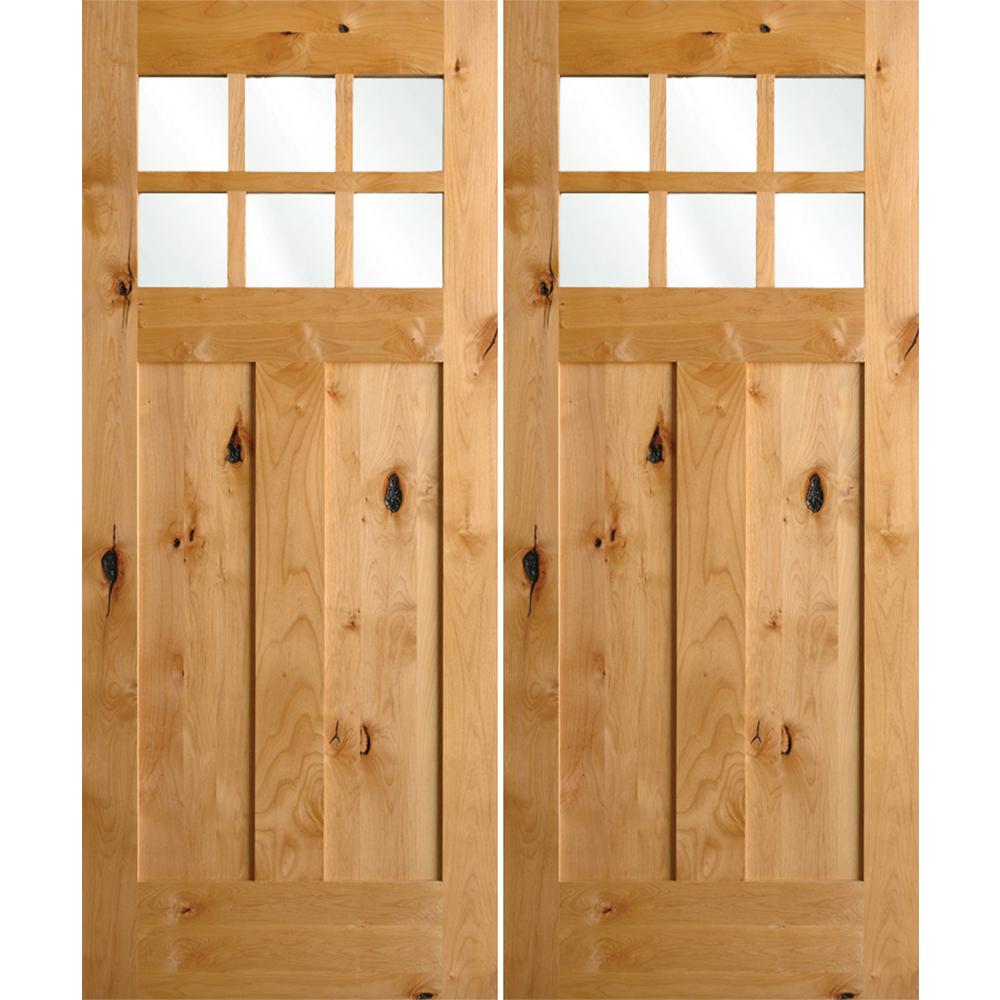 Krosswood Doors 72 in. x 96 in. Craftsman Knotty Alder 6 Krosswood Doors 72 in. x 96 in. Craftsman Knotty Alder 6