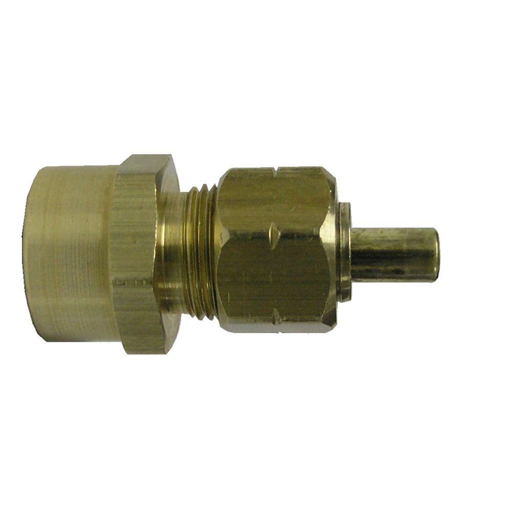 Compression Fitting Coupling Brass for 3//8/" OD Tubing