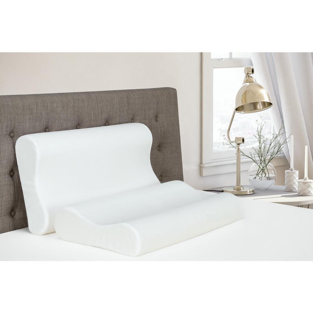 DHP CertiPURUS Certified Contour Memory Foam Queen Size Pillow6042449