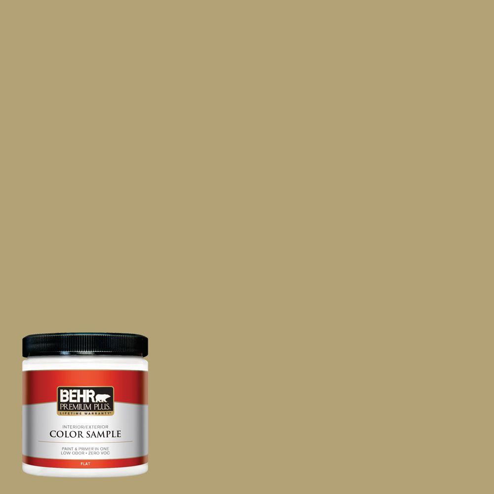 BEHR Premium Plus 8 oz. PMD101 Green Fig Interior/Exterior Paint