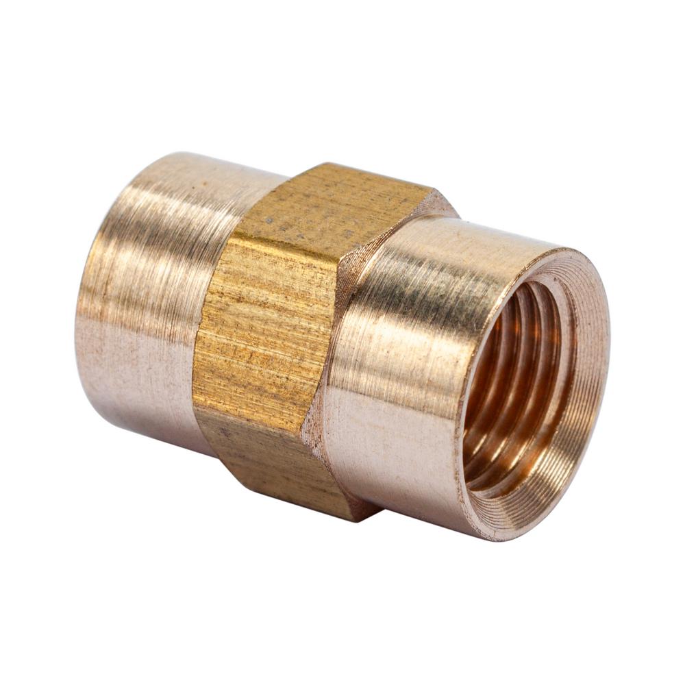 LTWFITTING 1/8 in. FIP Brass Pipe Coupling Fitting (50Pack)HF99250 The Home Depot