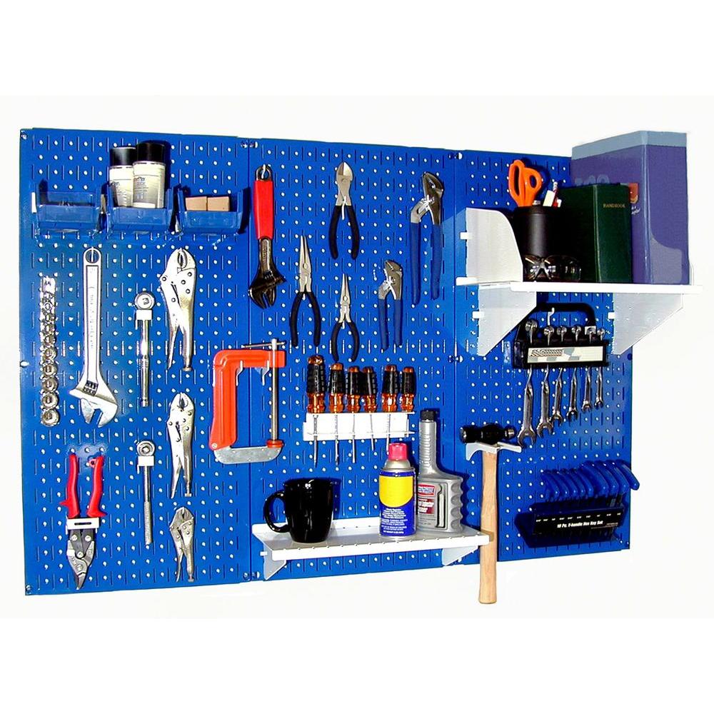 Wall Control 32 in. x 48 in. Metal Pegboard Standard Tool Storage Kit