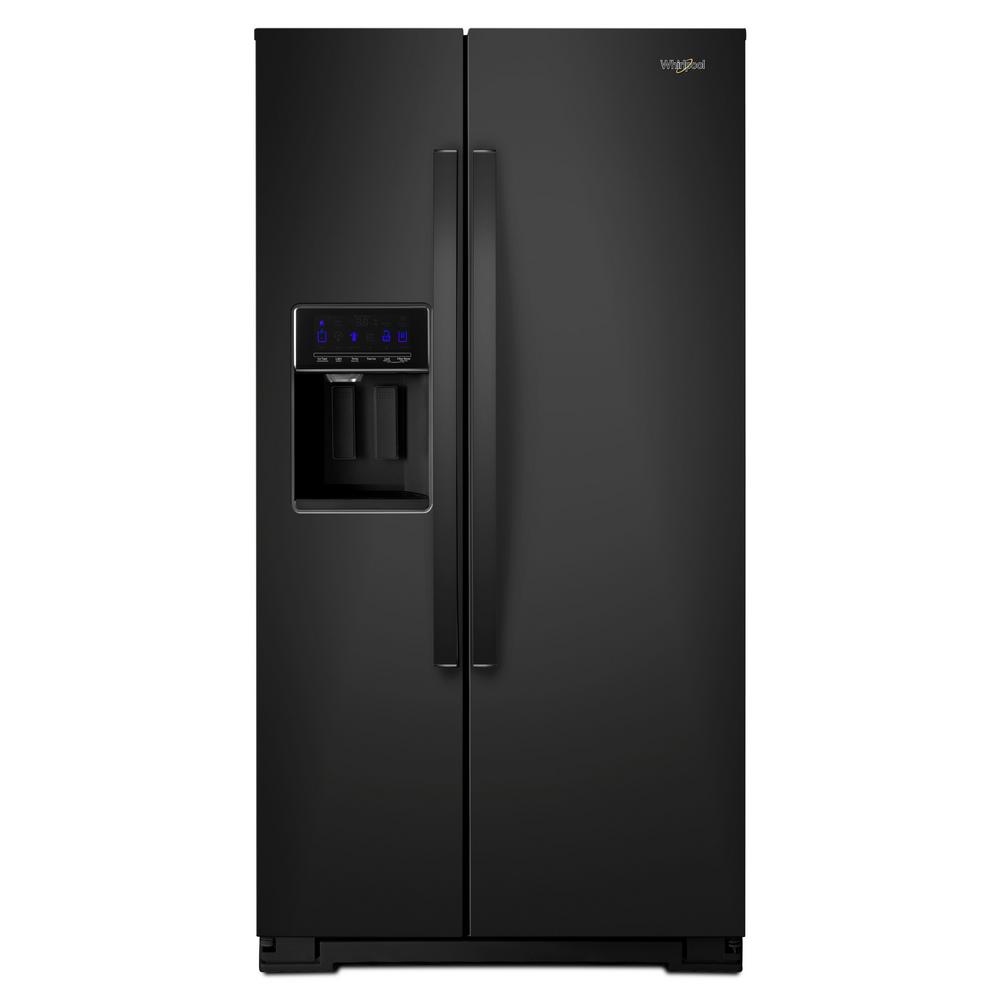 Whirlpool 21 cu. ft. Side by Side Refrigerator in BlackWRS571CIHB