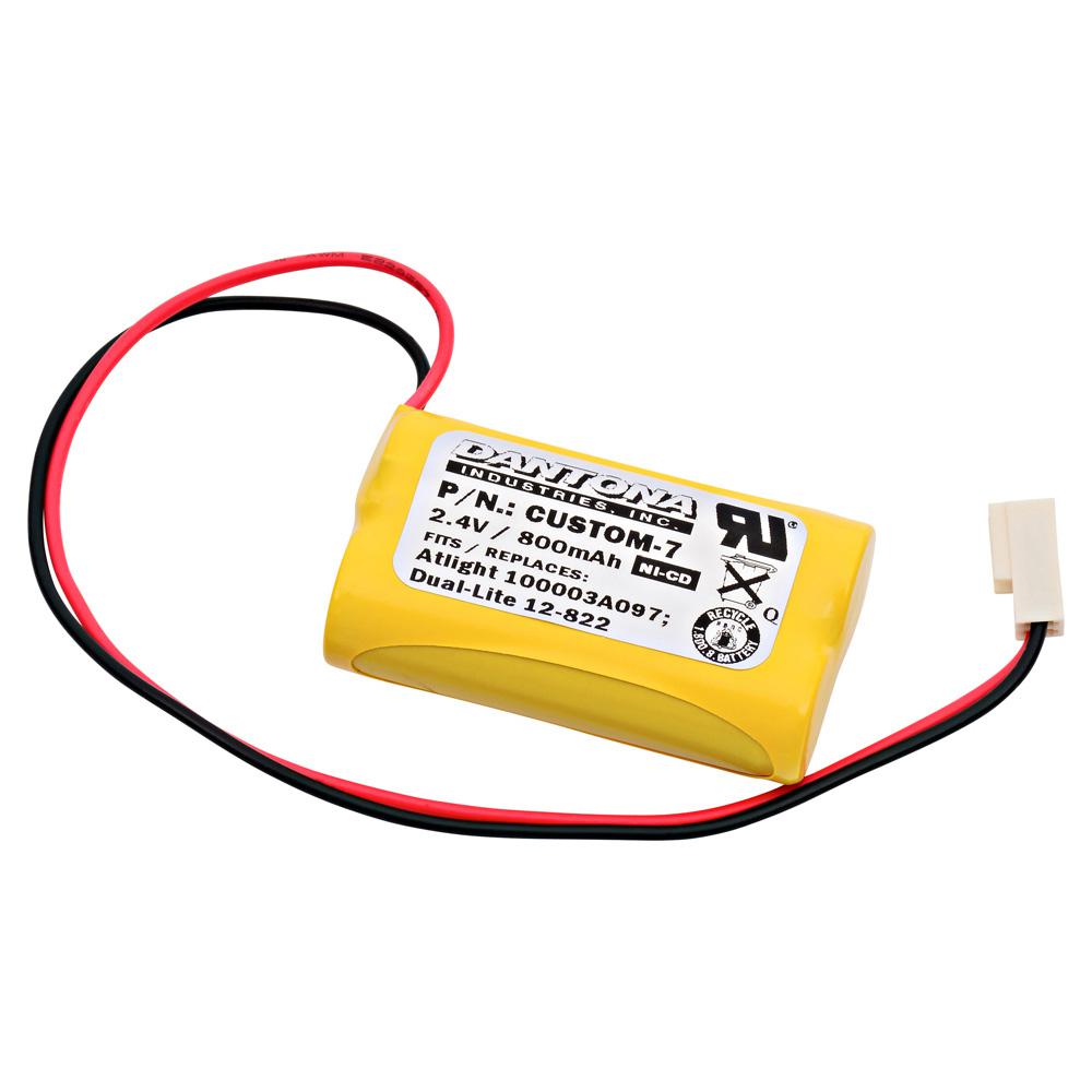 ultralast green dantona 2 4 volt 800 mah ni cd battery for dual lite