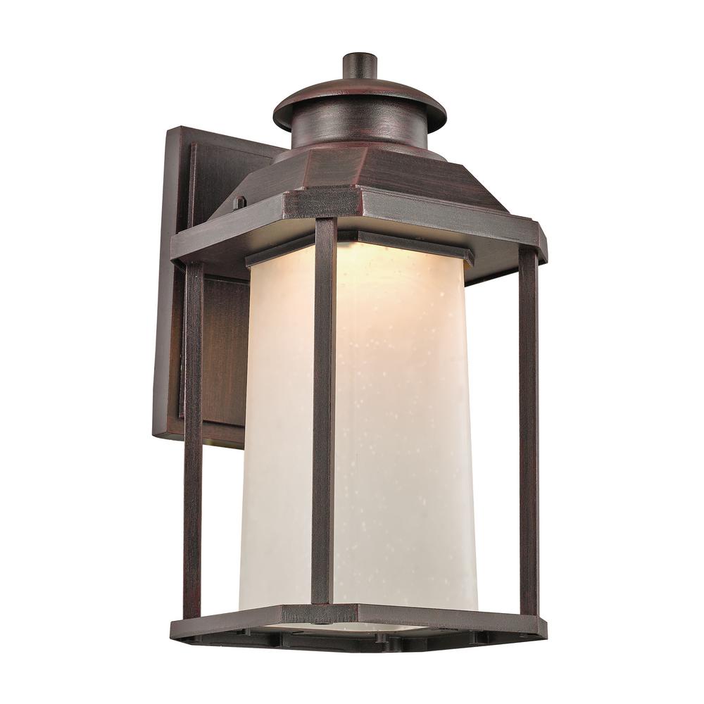 Southfield 20 Watt Rust Outdoor Integrated Led Wall Mount Lantern Southfield 20 Watt Rust Outdoor Integrated Led Wall Mount Lantern