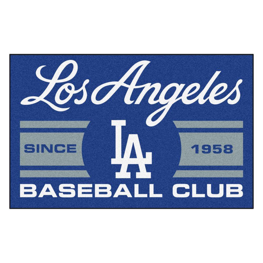 FANMATS MLB Los Angeles Dodgers Gray 2 ft. x 3 ft. Area Rug18472 The