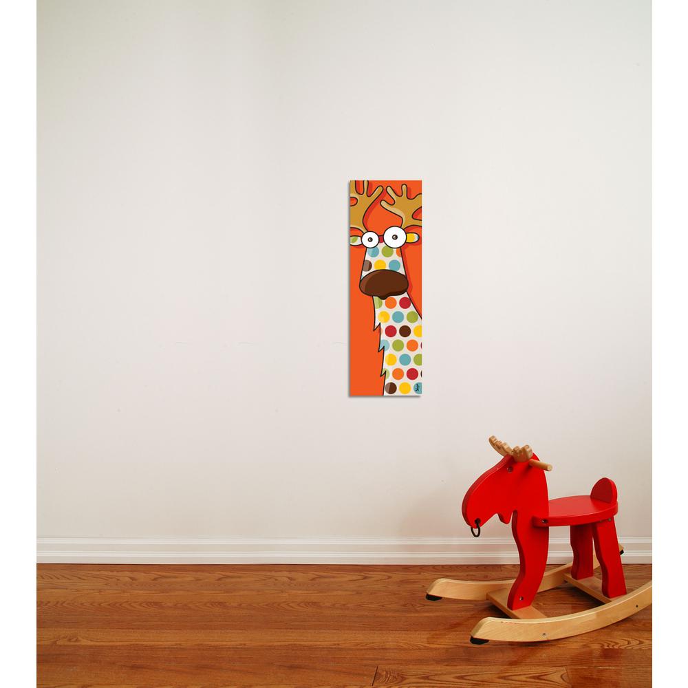 Adzif 24 In X 8 Reindeer By Sego Printed Framed Kids Canvas