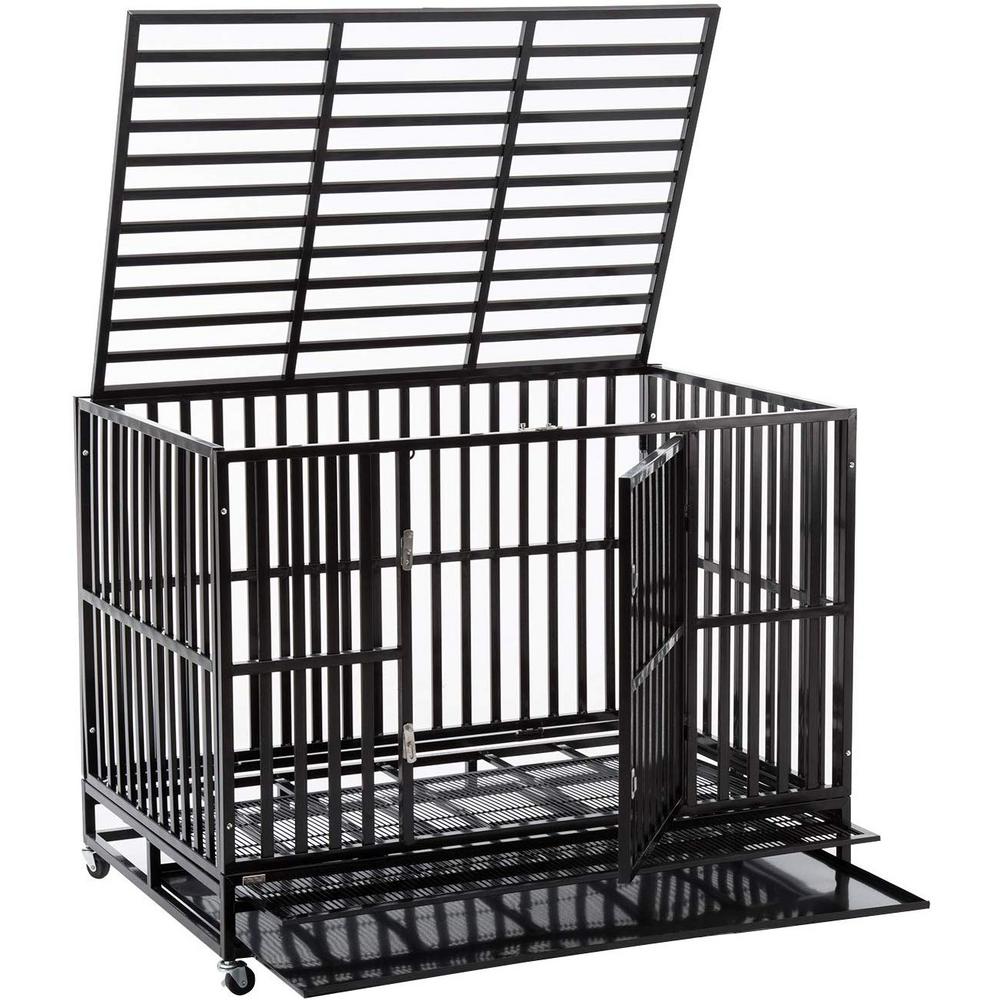 Sliverylake Fold-able Dog Cage with 
