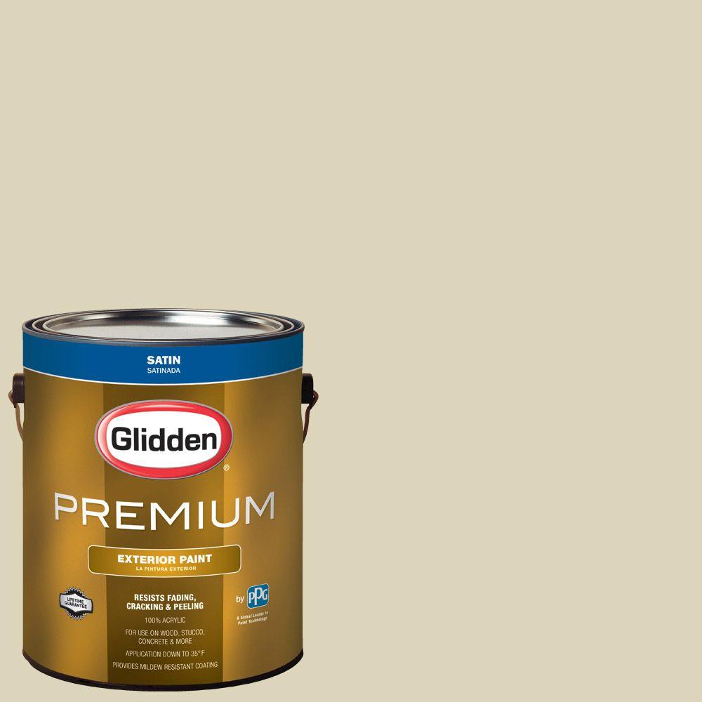 Glidden Premium 1gal. HDGG10U White Amber Satin Latex
