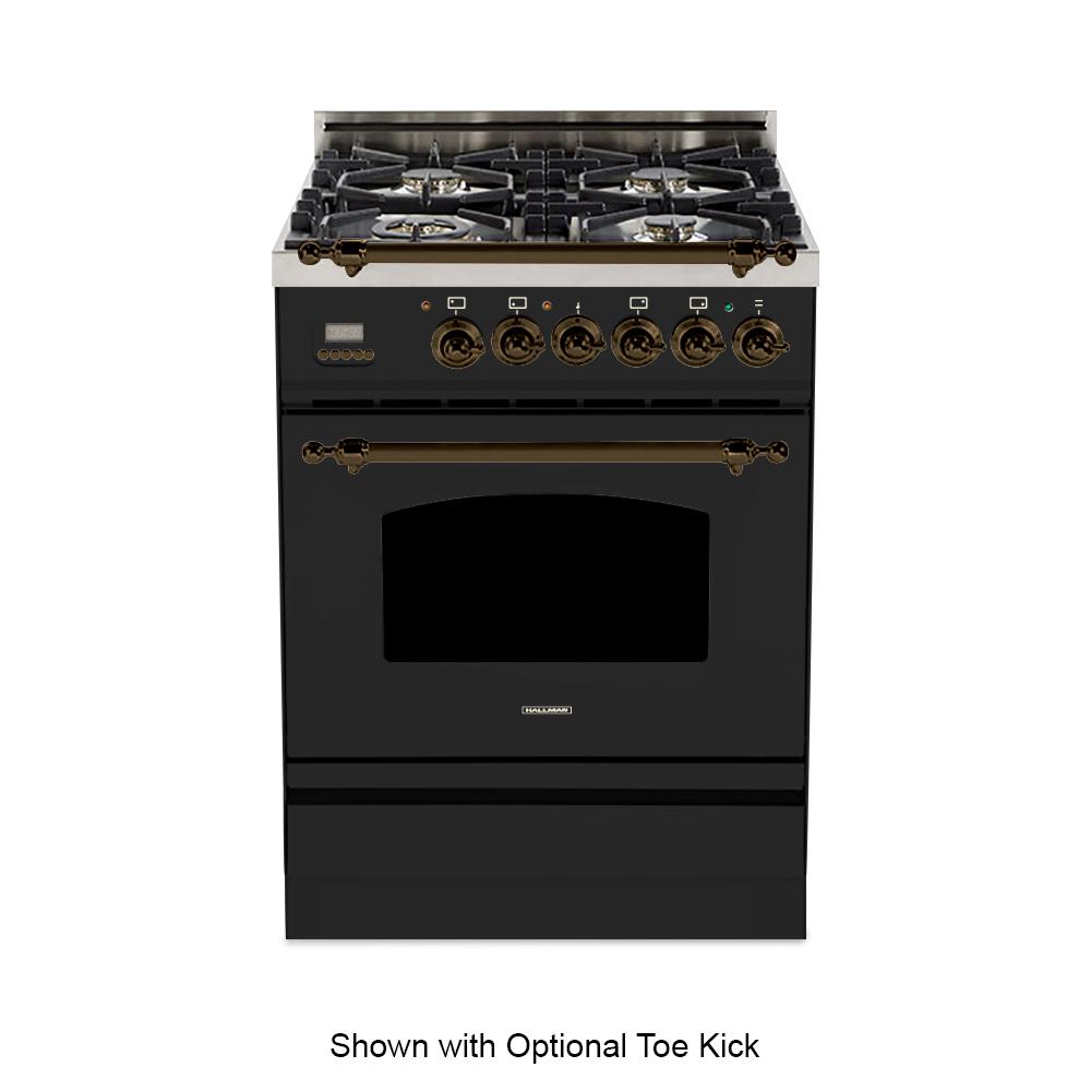 Hallman 24 In 2 4 Cu Ft Single Oven Italian Gas Range With True