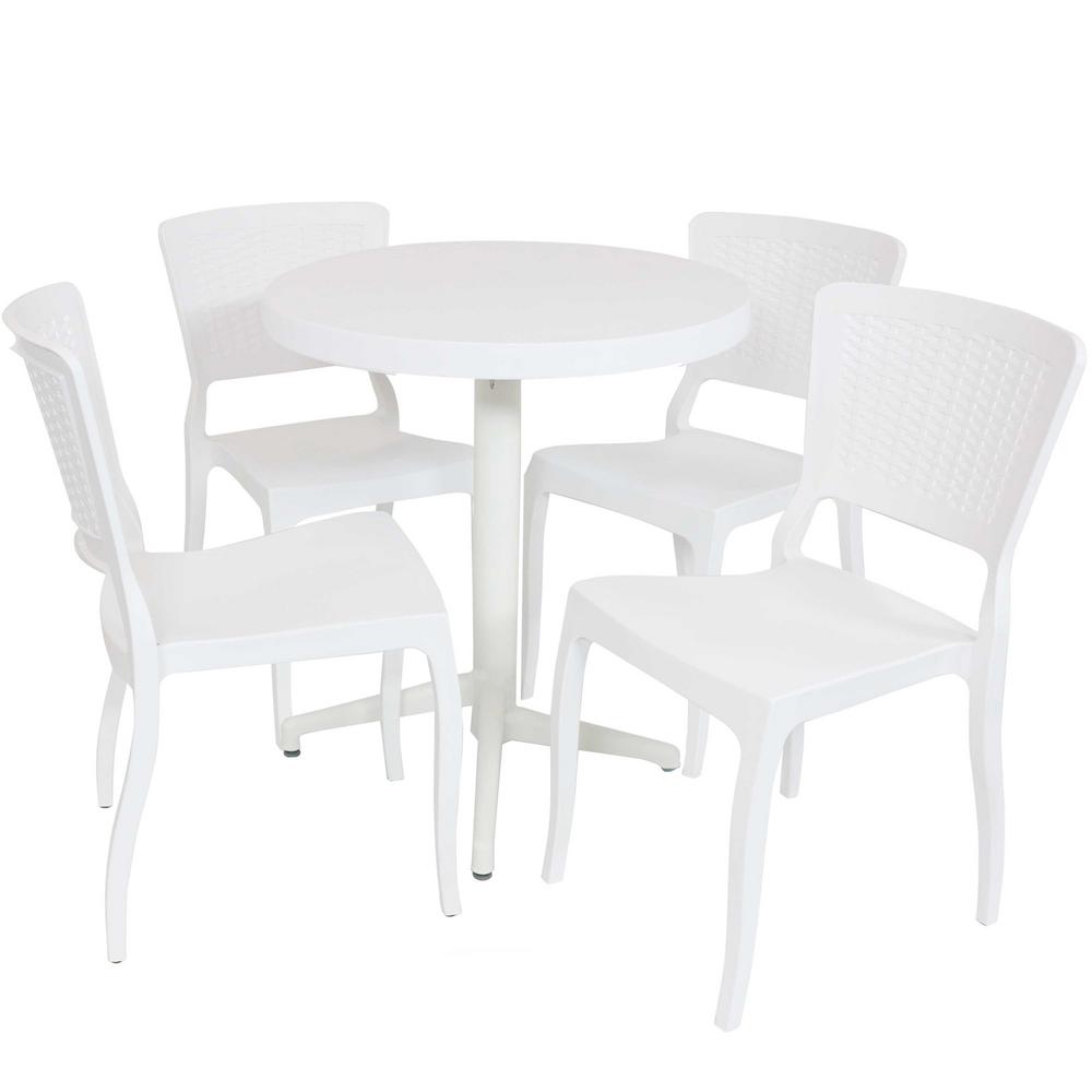 White Patio Dining Sets Patio Dining Furniture The Home Depot