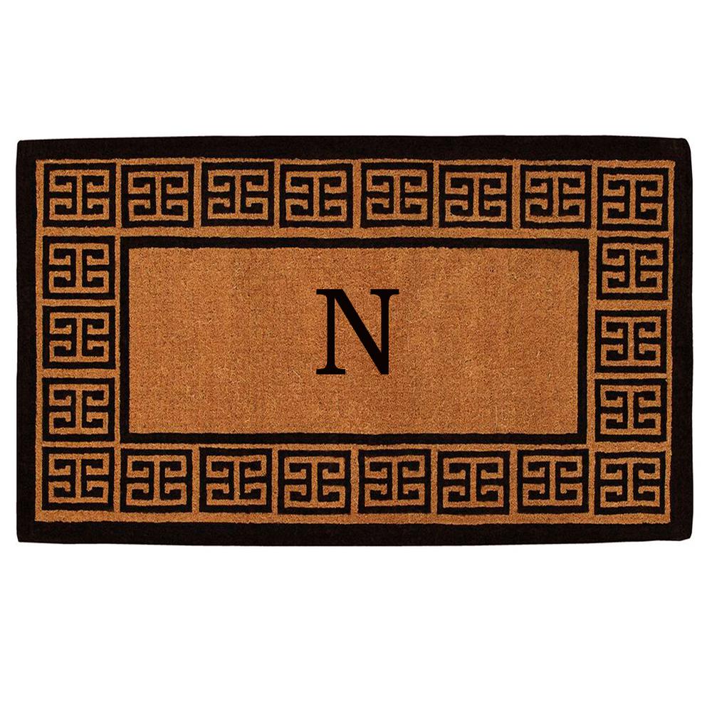 Home More The Grecian Extra Thick 24 In X 36 In Monogram N