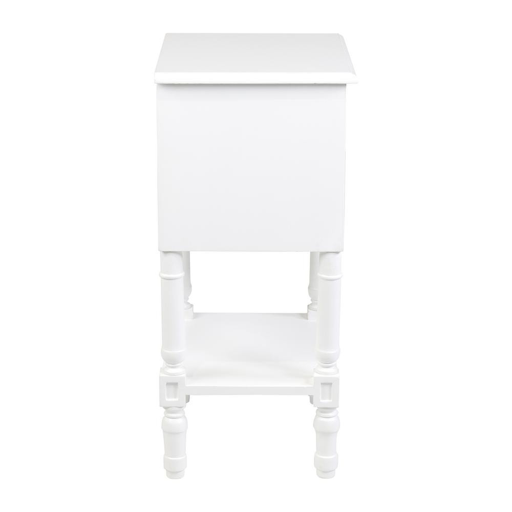 East At Main White Nova Bedside Table Tt Du 75008 Wh The Home Depot