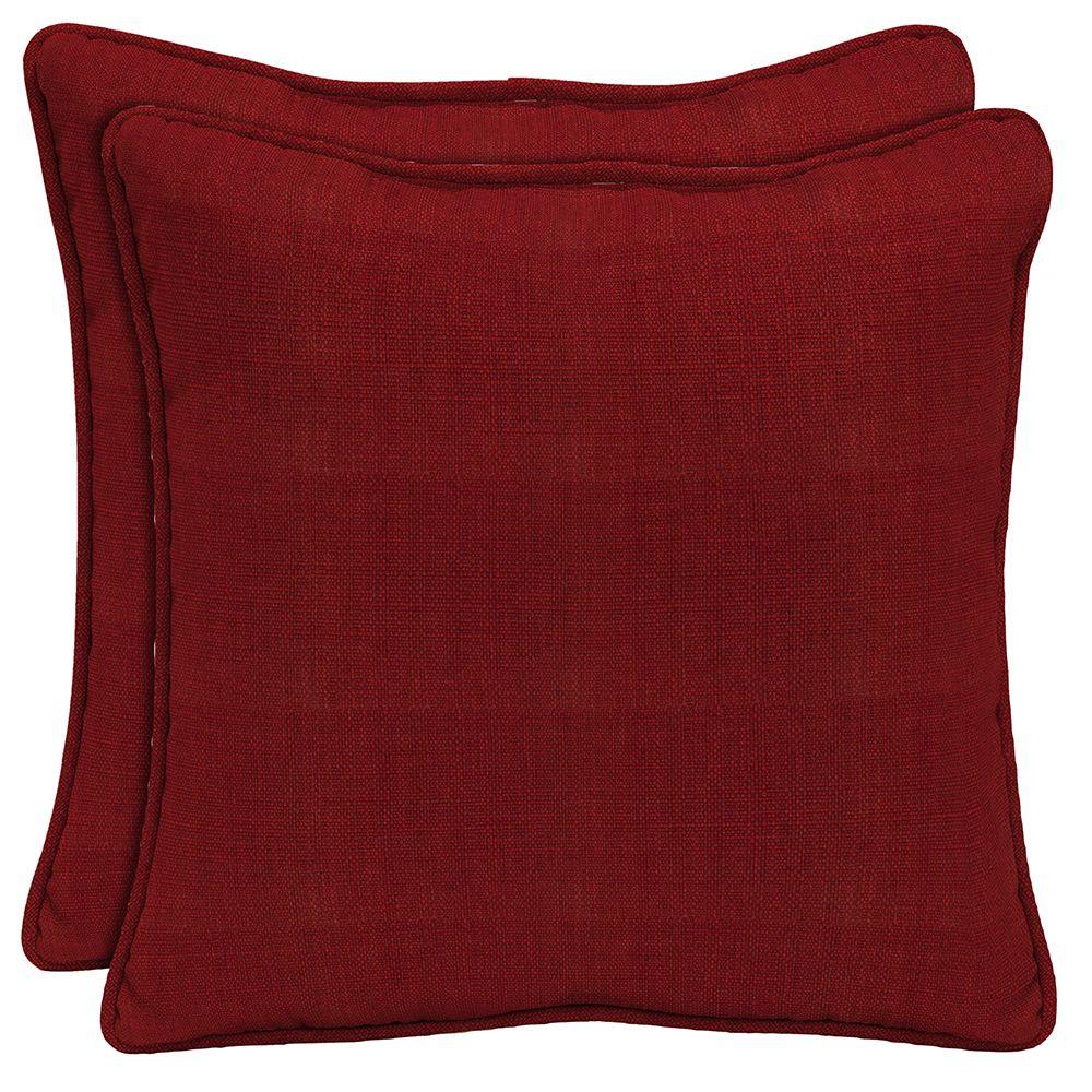 Hampton Bay Chili Outdoor Throw Pillow (2Pack)FF73575BD9D2 The