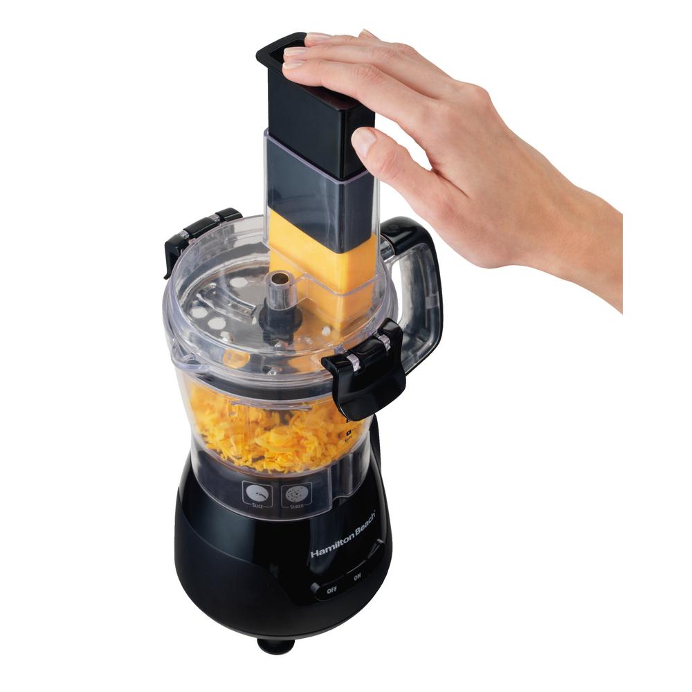 Hamilton Beach 4Cup 5Speed Black Stack & Snap Compact Food Processor